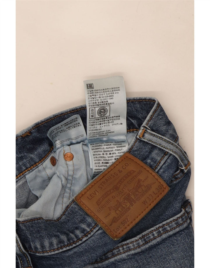 Levi's Herren 502 Tapered Jeans W33 L30 Blaue Baumwolle