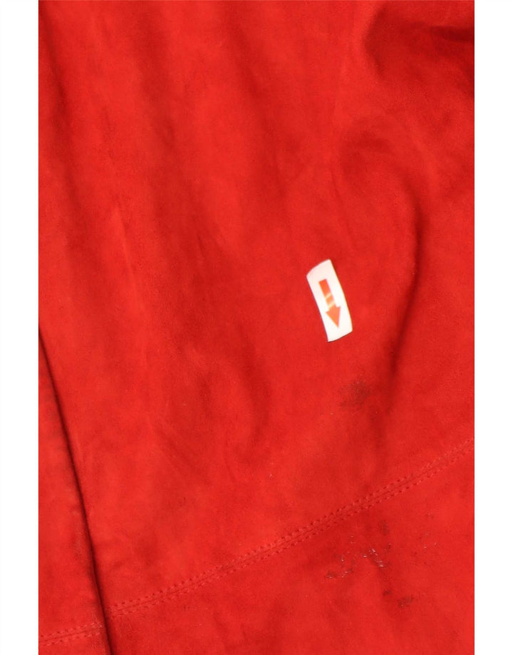 Conbipel Damen Wildlederhemd IT 44 Mittelrotes Leder