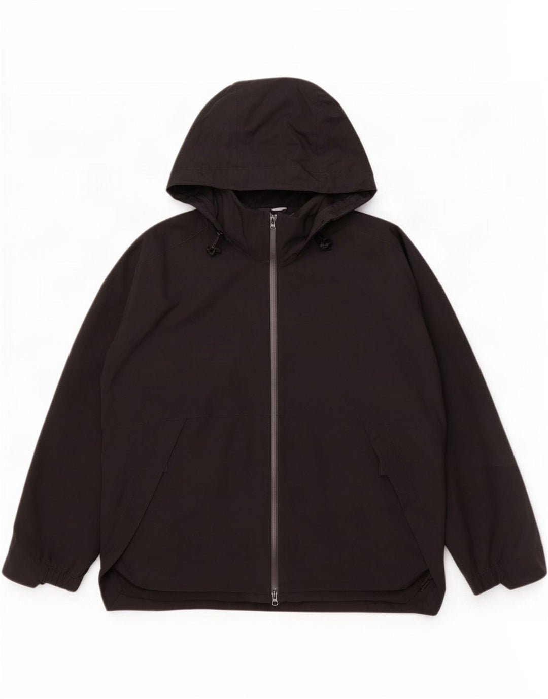 Adidas Herren-Trainingsanzug mit Kapuze, Jacke, groß, aus schwarzem Polyester
