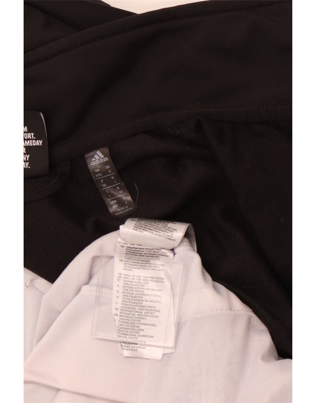 ADIDAS Herren-Trainingsanzug-Top-Jacke, UK 40/42, Mittelschwarz, Farbblock