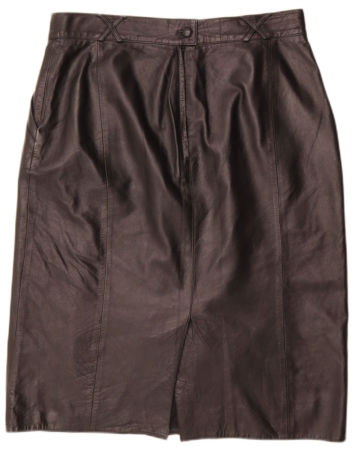 Norma Damen Lederrock EU 44 XL W34 Schwarzes Leder