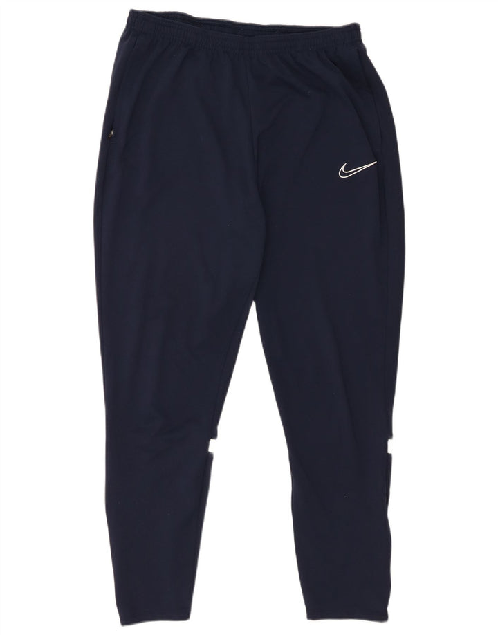 Nike Herren Dri Fit Trainingshose, groß, marineblaues Polyester