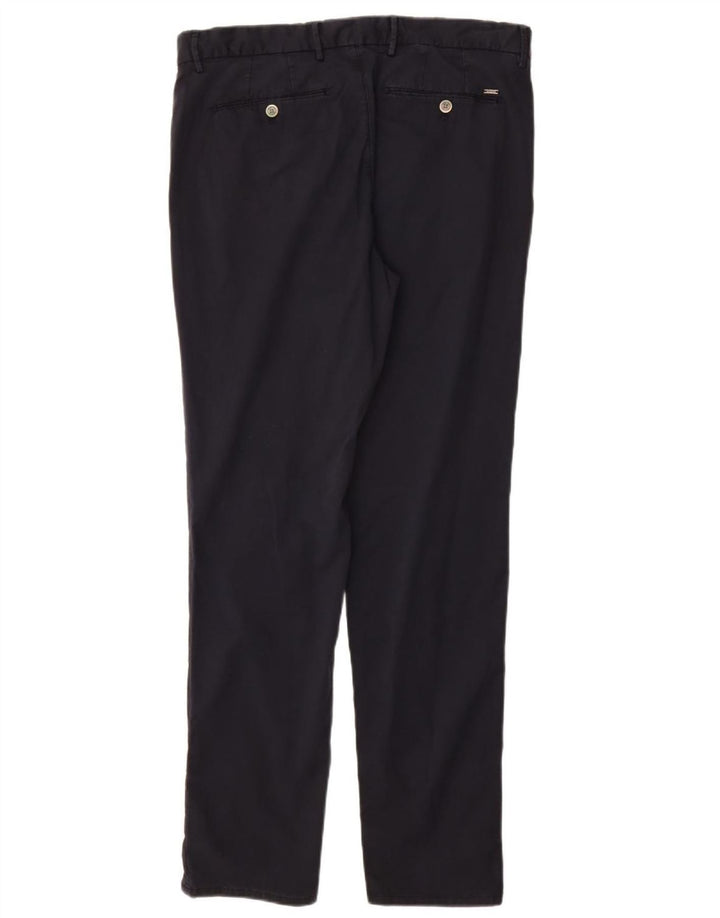 MASSIMO DUTTI Herren Slim Fit Chinohose EU 44 Large W34 L32 Marineblau