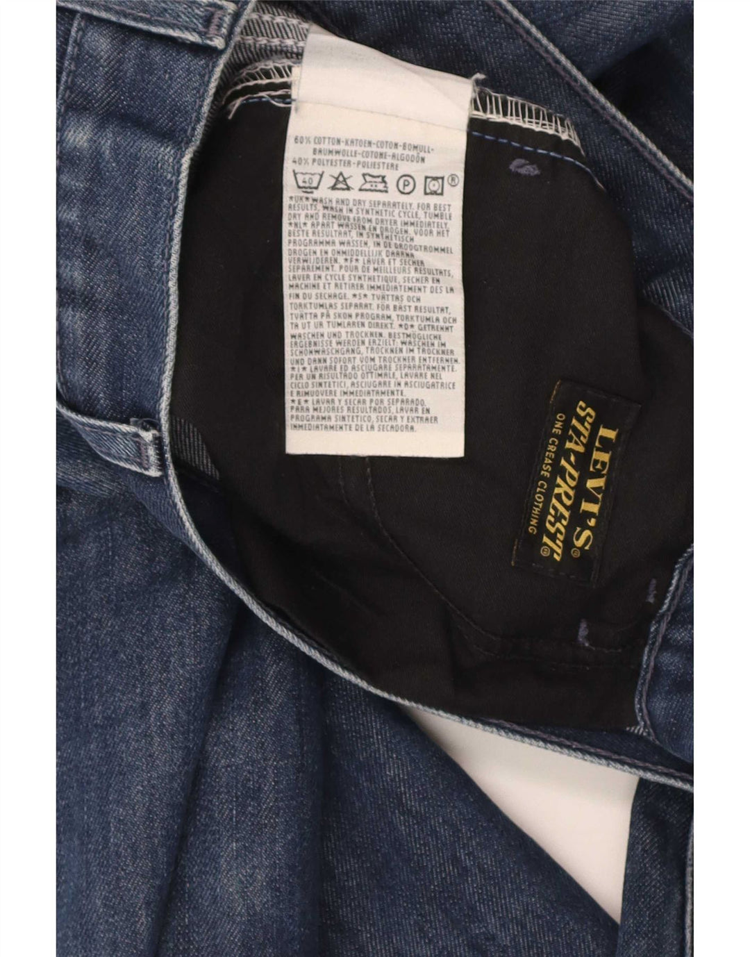 Levi's Herren Distressed Straight Jeans W33 L34 Blaue Baumwolle