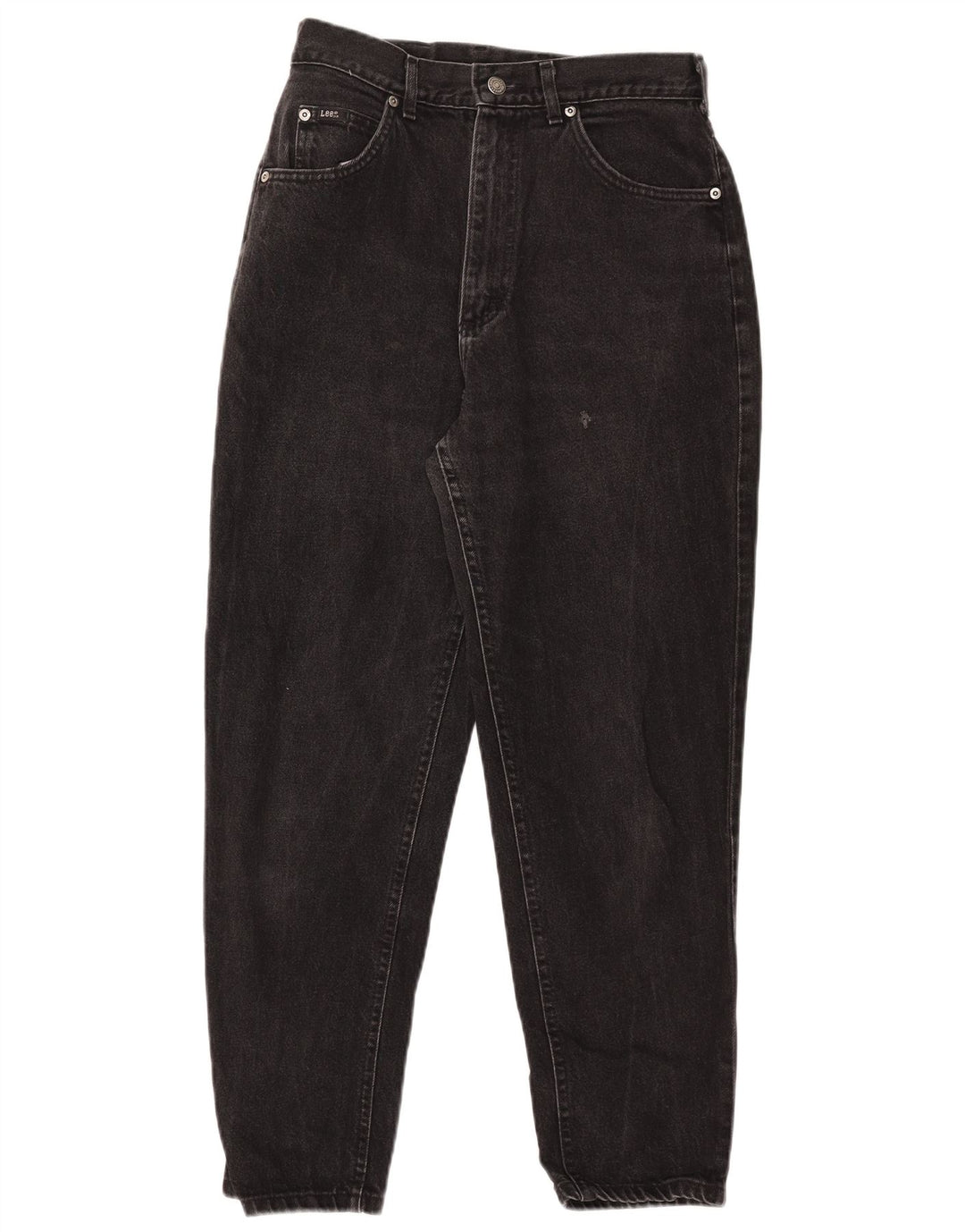 Lee Damen Tapered Jeans W28 L27 Schwarz