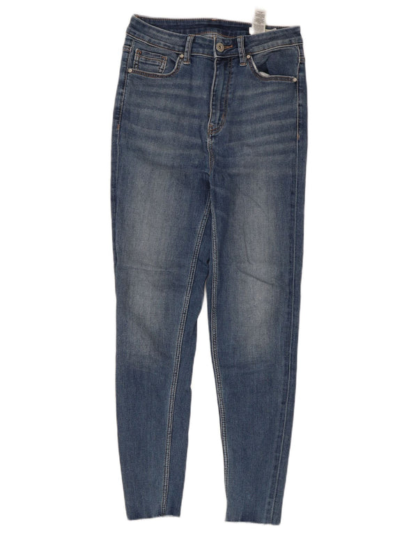 Marks & Spencer Damen Ivy Skinny Jeans UK 8 Small W26 L26 Blaue Baumwolle