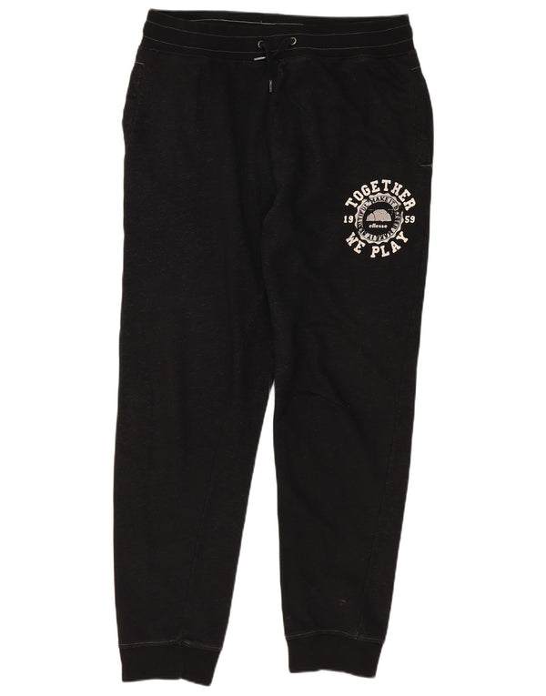 Ellesse Womens Graphic Trainingshose Jogger UK 20 2XL Schwarz Baumwolle