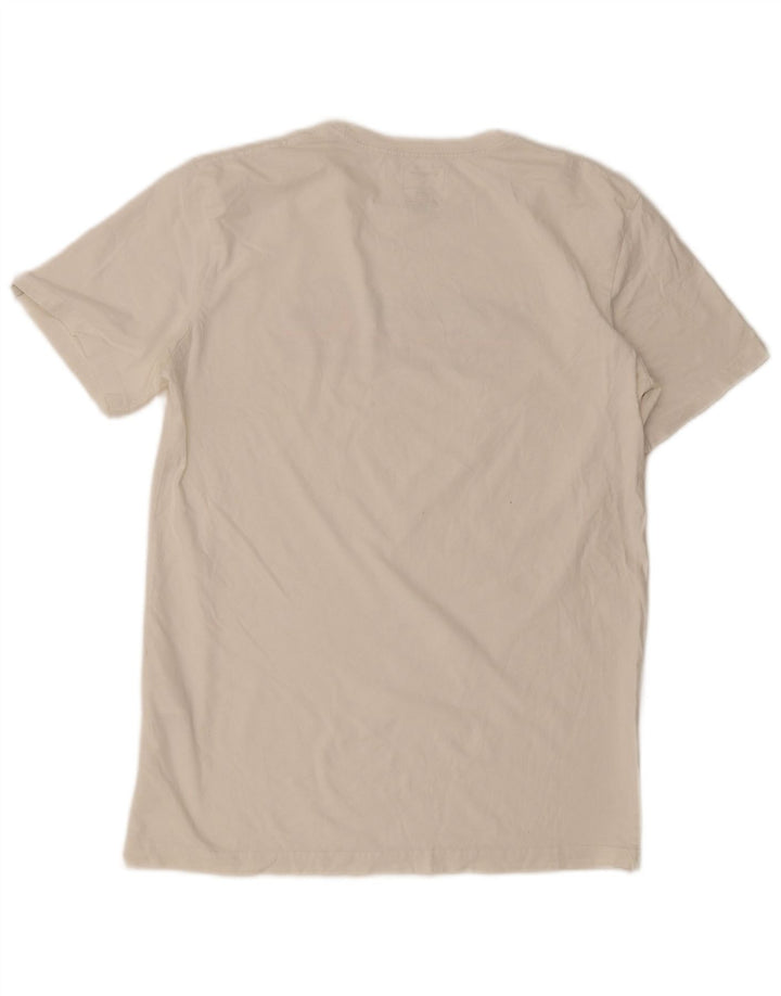 Quiksilver Herren-T-Shirt mit normaler Passform, mittelweißer Baumwolle, mit Grafik