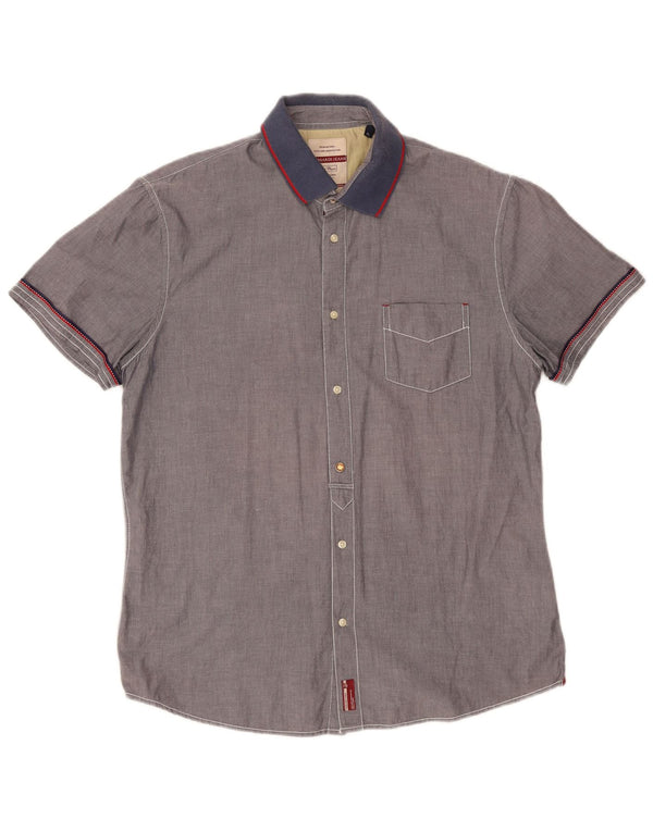 Trussardi Herren Kurzarmhemd XL Grau