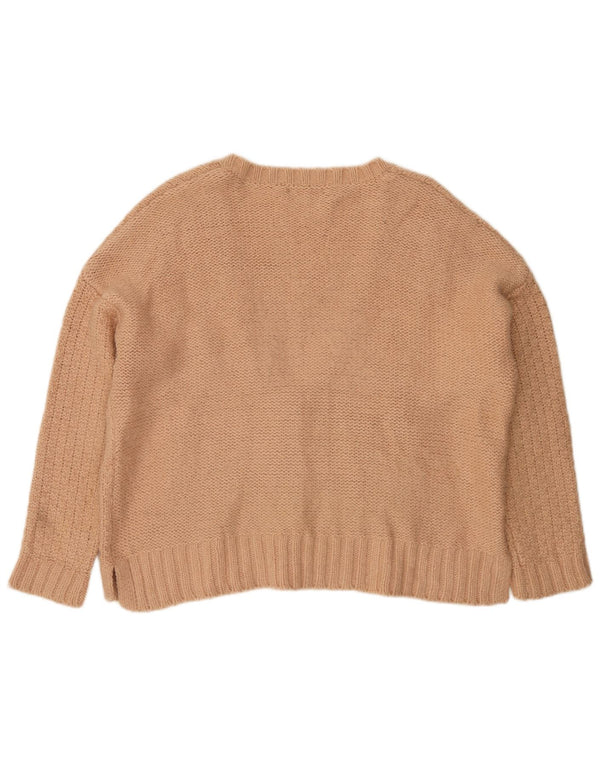 Marks & Spencer Damen-Strickjacke in Übergröße, Gr. 18, XL, Beige, Acryl