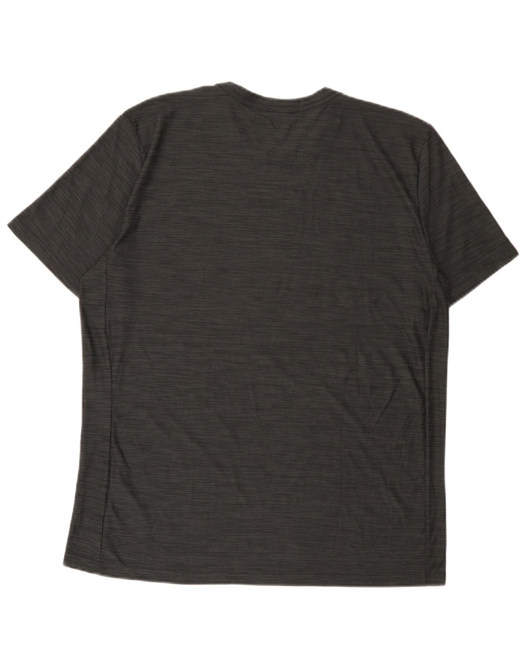 Nike Herren Dri Fit T-Shirt-Oberteil, großes grau meliertes Polyester