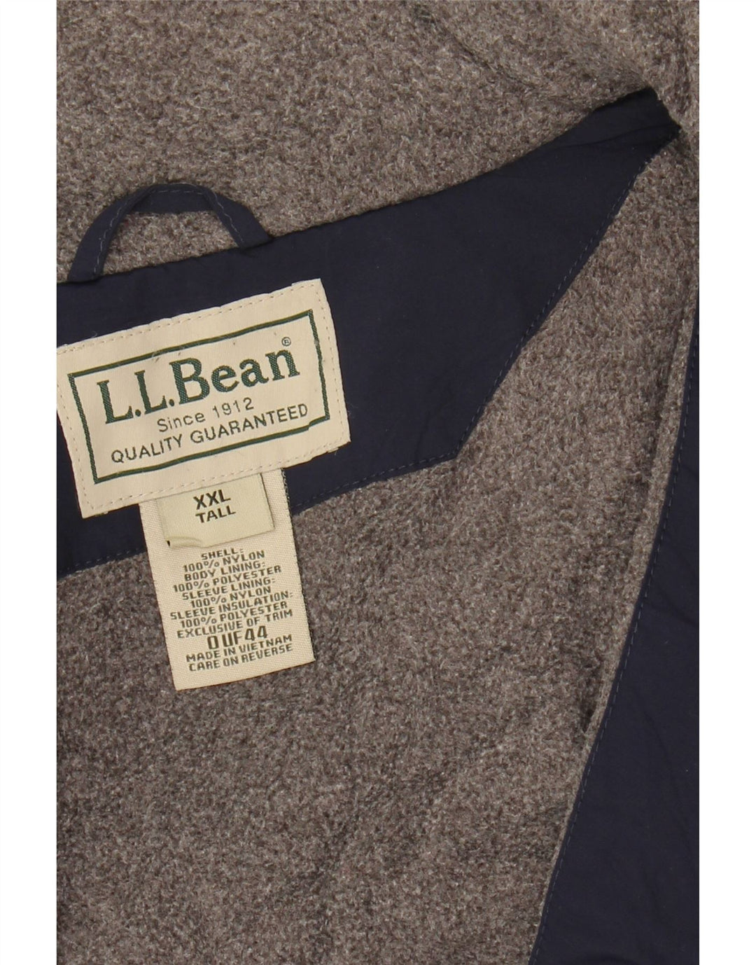 L.L.Bean Herren-Bomberjacke, Größe 44, 2XL, Marineblau, Nylon