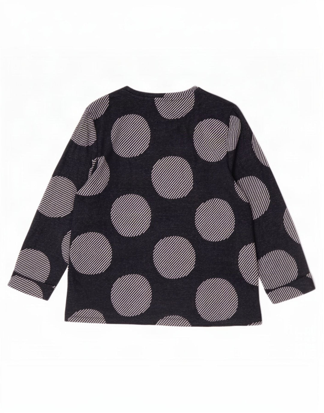 Marks & Spencer Damen-Top, 3/4-Ärmel, UK-Größe 12, mittelgroß, Marineblau, geometrisch