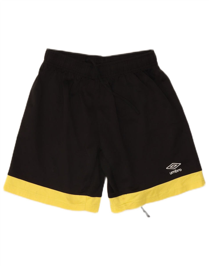 UMBRO Herren-Sportshorts, Größe S, Schwarz, Farbblock