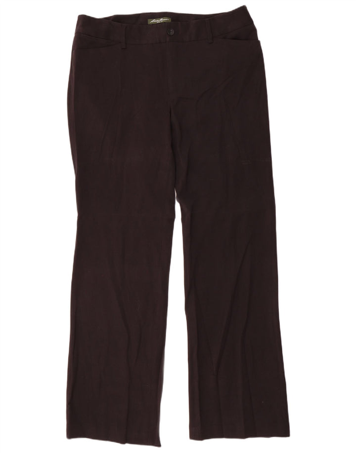 EDDIE BAUER Damen Blakely Fit Anzughose US 14 XL W36 L34 Schwarz