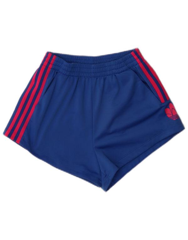 Adidas Damen Graphic Loose Fit Sport Shorts UK 8 XS Blau Sport