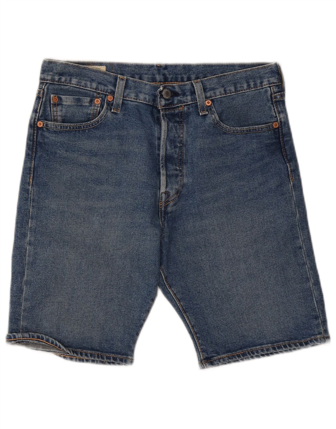 LEVI'S Herren 501 Denim Shorts W30 mittelblaue Baumwolle