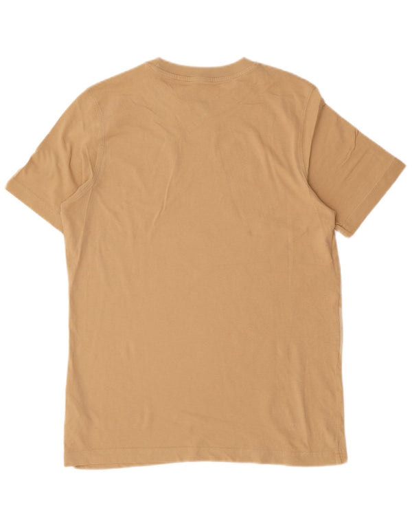 Puma Herren Grafik T-Shirt Top Small Beige Baumwolle