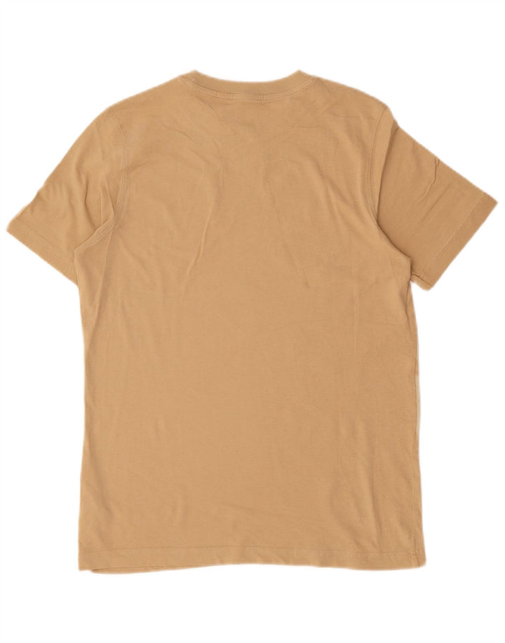 Puma Herren Grafik T-Shirt Top Small Beige Baumwolle