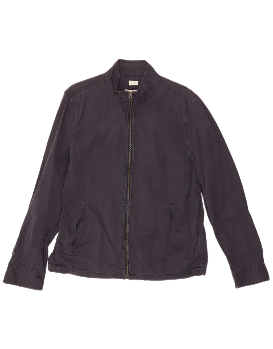 J. Crew Herren Bomberjacke UK 38 Mittelmarineblaue Baumwolle