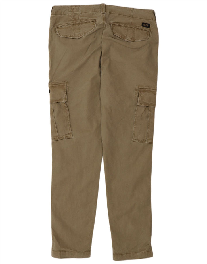 Superdry Herren Slim Cargohose W34 L34 Beige Baumwolle