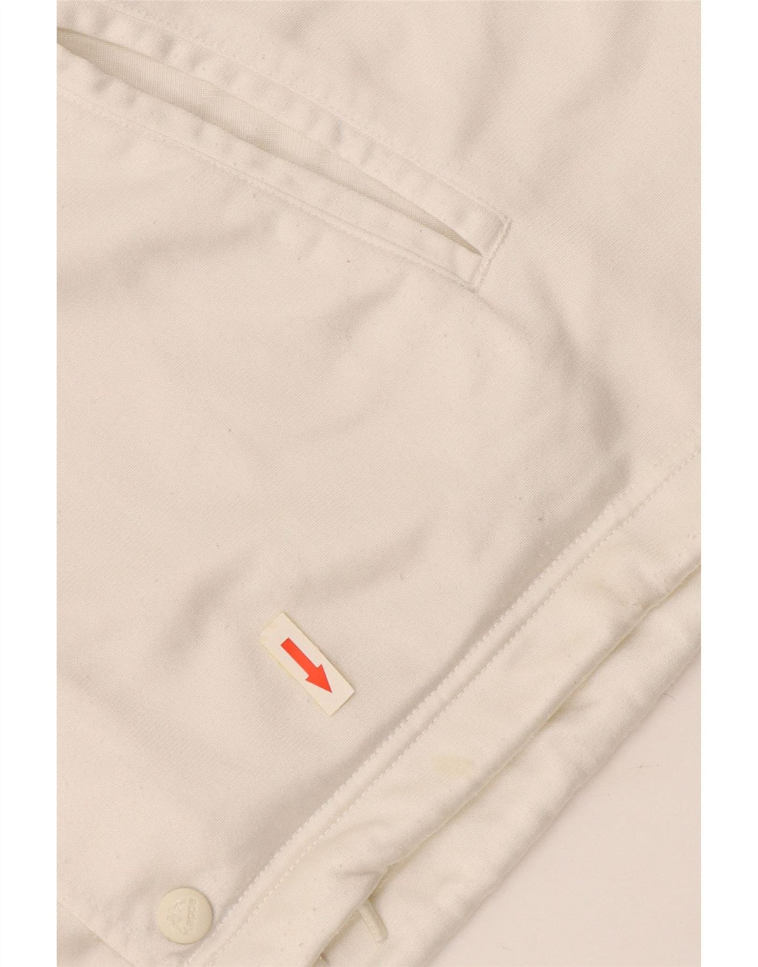 KAPPA Herren-Trainingsanzugoberteil mit Grafik, mittelweißes Farbblock-Polyester