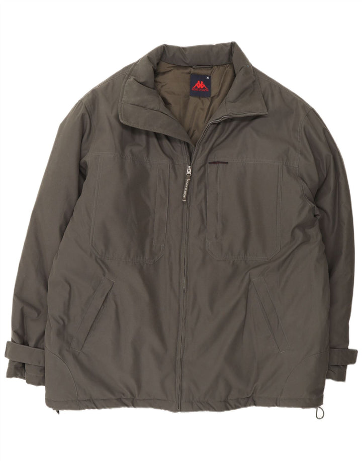 Kappa Herren Windjacke UK 42 XL Khaki Polyamid