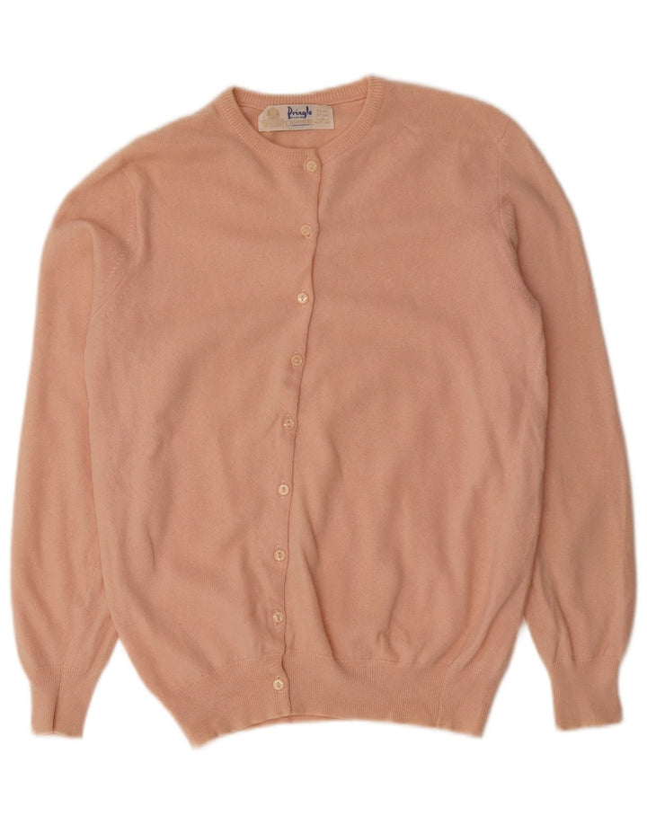 PRINGLE Damen-Cardigan-Pullover EU 38 Mittelrosa Kaschmir