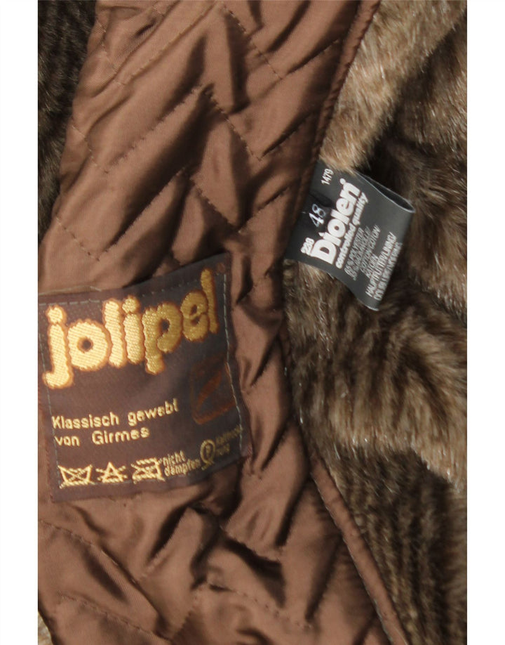 JOLIPEL Womens Sherpa Overcoat EU 48 2XL Brown Polyester Vintage Jolipel and Second-Hand Jolipel from Messina Hembry 