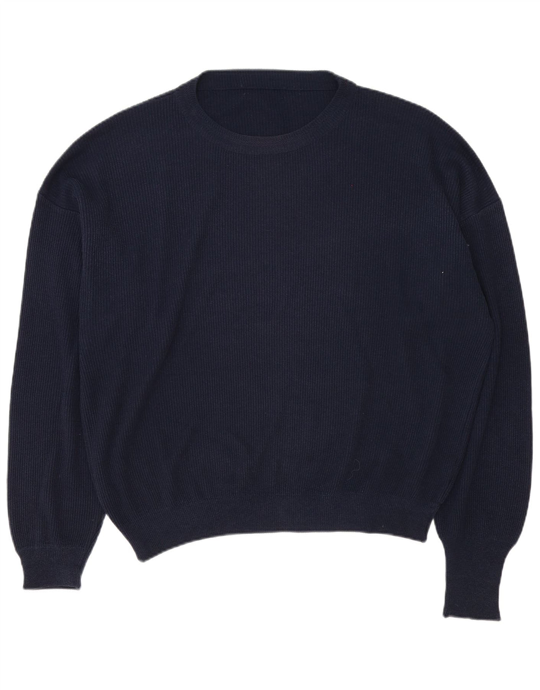 Vintage Herren Pullover mit U-Boot-Ausschnitt XL Marineblau