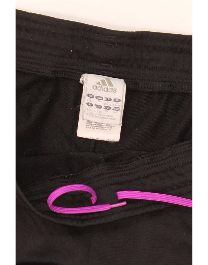 Adidas Damen Trainingshose UK 8/10 Small Schwarz Polyester