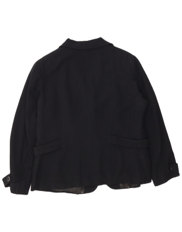 Liu Jo Damen 2-Knopf-Blazerjacke IT 52 2XL Schwarz Acetat