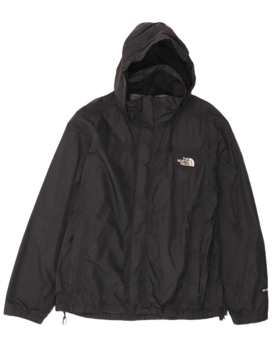 The North Face Herren Hyvent Kapuzen-Regenjacke UK 38 Mittelschwarzes Nylon