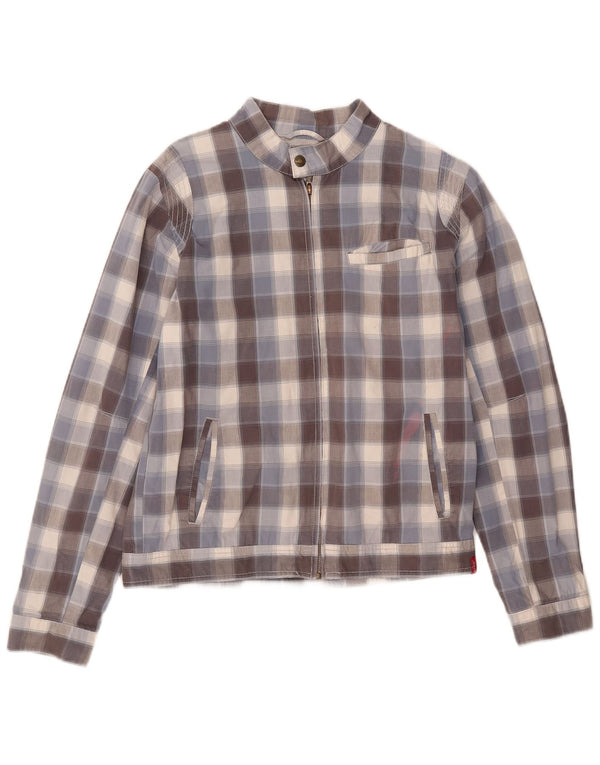 Levi's Jungen Bomberjacke mit Grafik, 13–14 Jahre, blau kariert