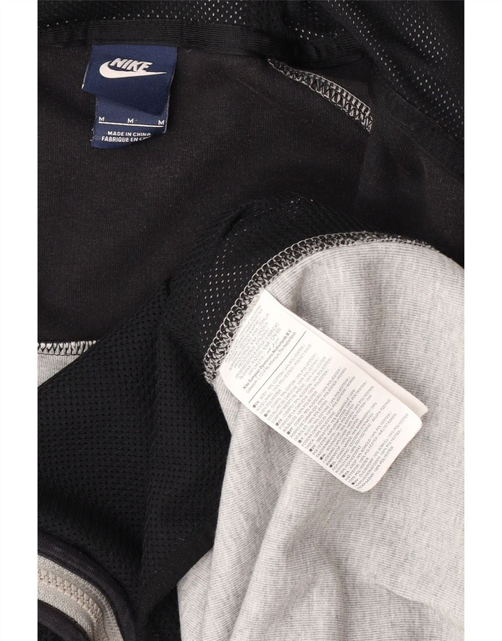 Nike Herren-Kapuzenpullover mit Reißverschluss, mittelgraue Colourblock-Baumwolle