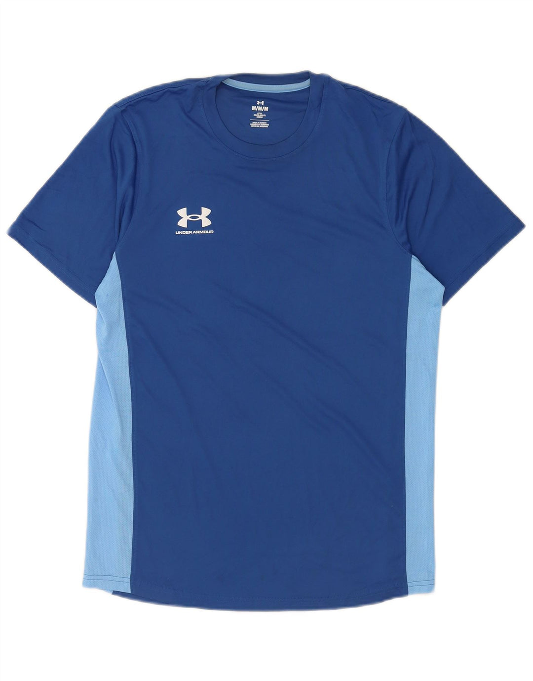 Under Armour Herren-T-Shirt-Oberteil, Mittelblau, Farbblock