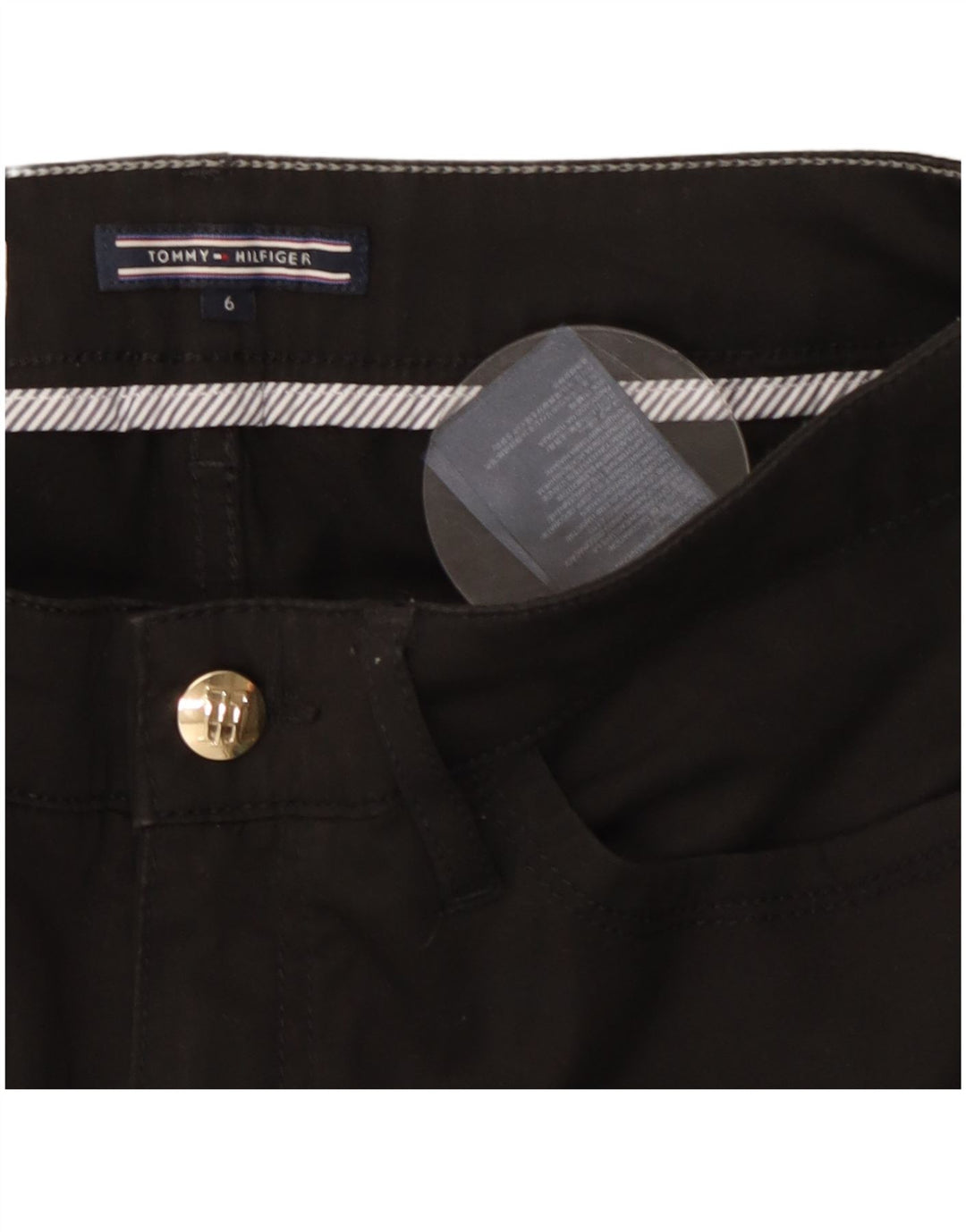 TOMMY HILFIGER Damen Milan RW Freizeithose US 6 Medium W28 L27 Schwarz
