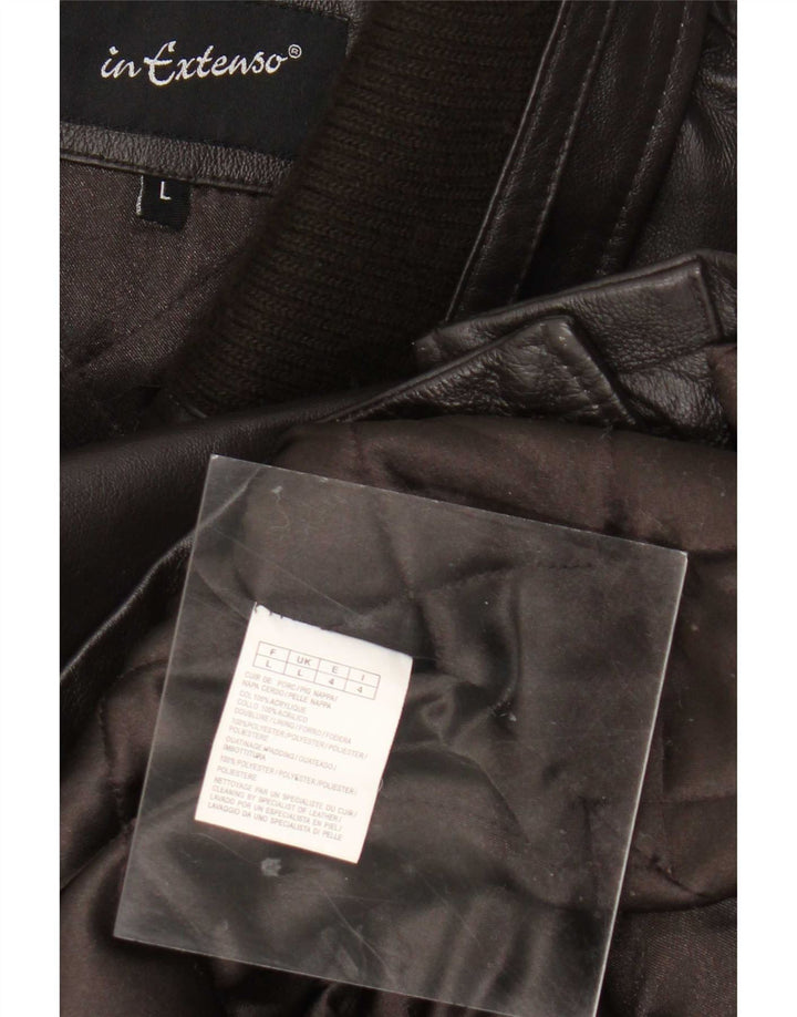 In Extenso Herren Lederjacke UK 40 Large Braun