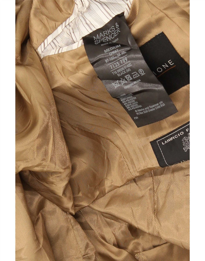 Marks & Spencer Herrenmantel UK 38 Mittelschwarzes Polyester