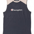 Champion Herren-Unterhemd mit Grafik, groß, marineblau, Colourblock-Baumwolle