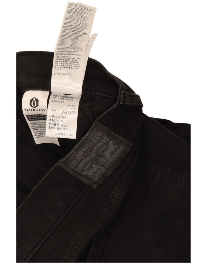 Levi's Damen Classic Straight Jeans W31 L30 Schwarze Baumwolle