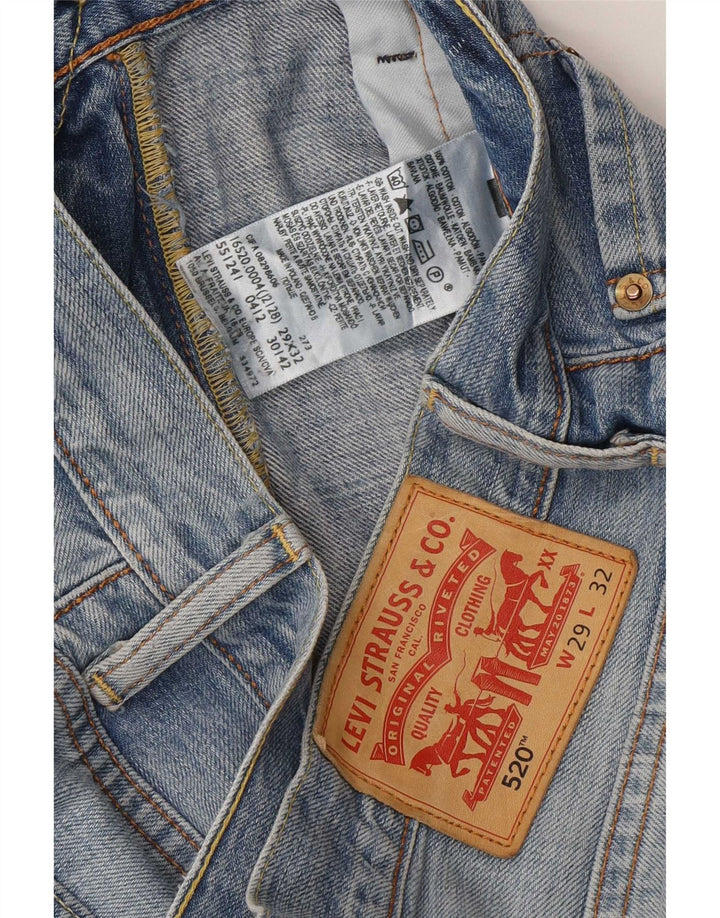 Levi's Herren 520 Tapered Jeans W29 L32 Blaue Baumwolle