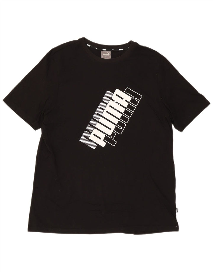 Puma Herren T-Shirt mit Grafik, Größe L, Schwarz