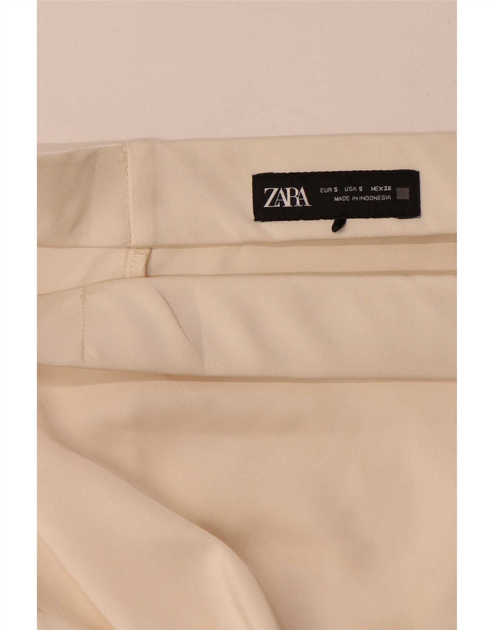 Zara Damen Maxirock Small W26 Beige Polyester