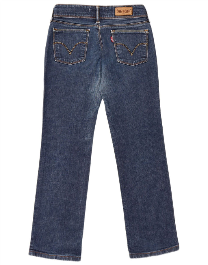 Levi's Damen 570 Straight Jeans W28 L28 Blaue Baumwolle