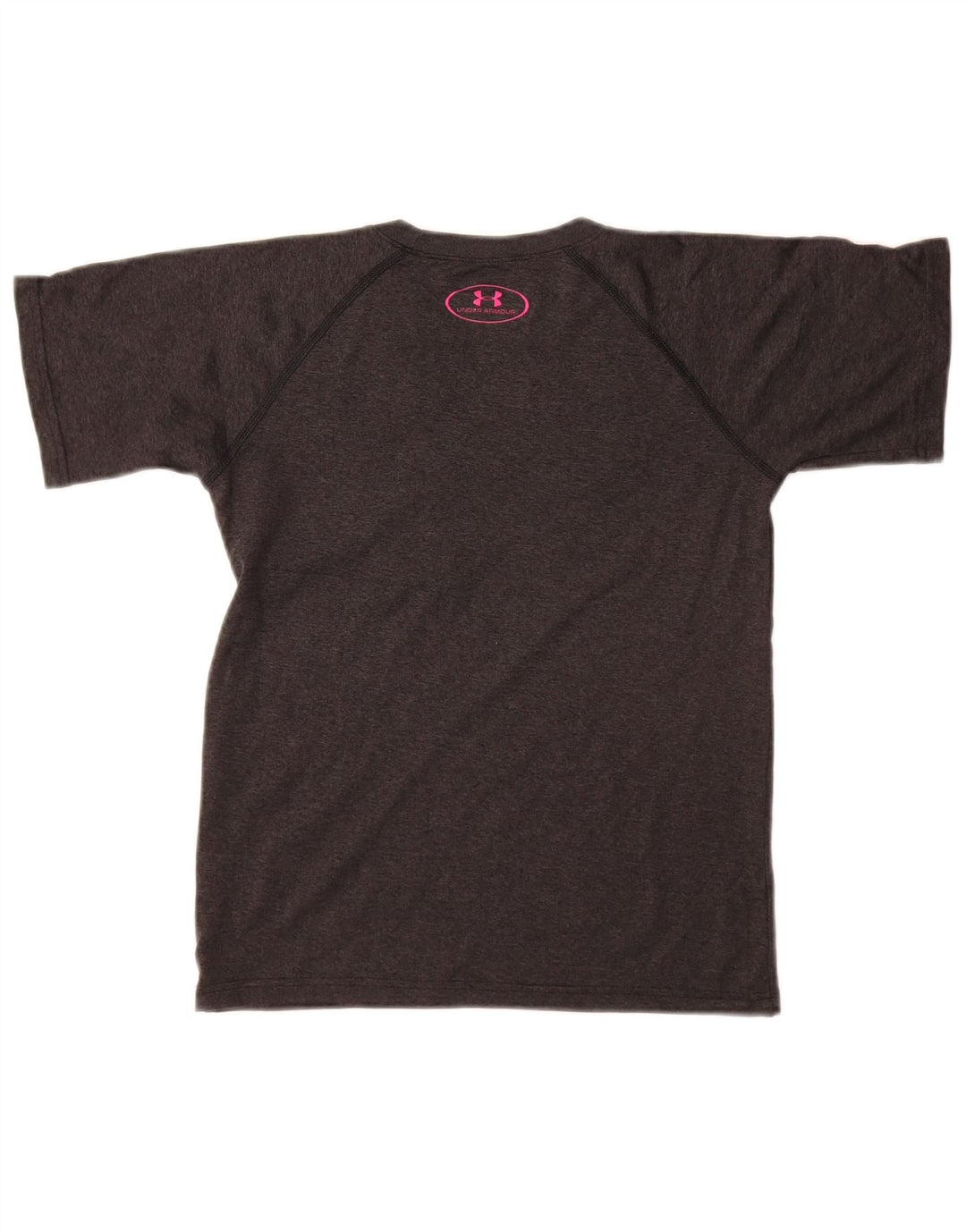 UNDER ARMOUR Mädchen lockeres Grafik-T-Shirt-Oberteil, 7–8 Jahre, Größe S, Grau