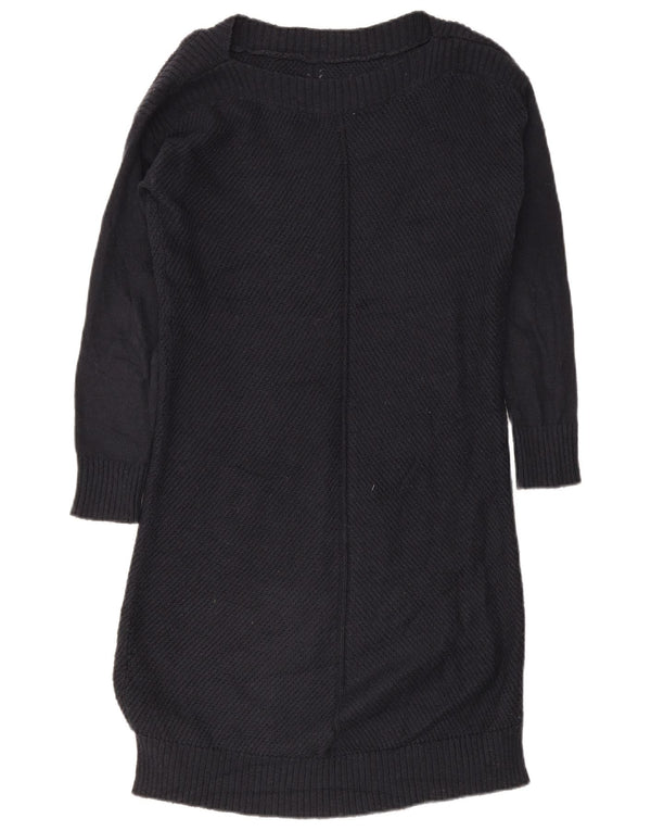 Fat Face Langarm-Pulloverkleid für Damen, Größe S, Marineblau, Baumwolle