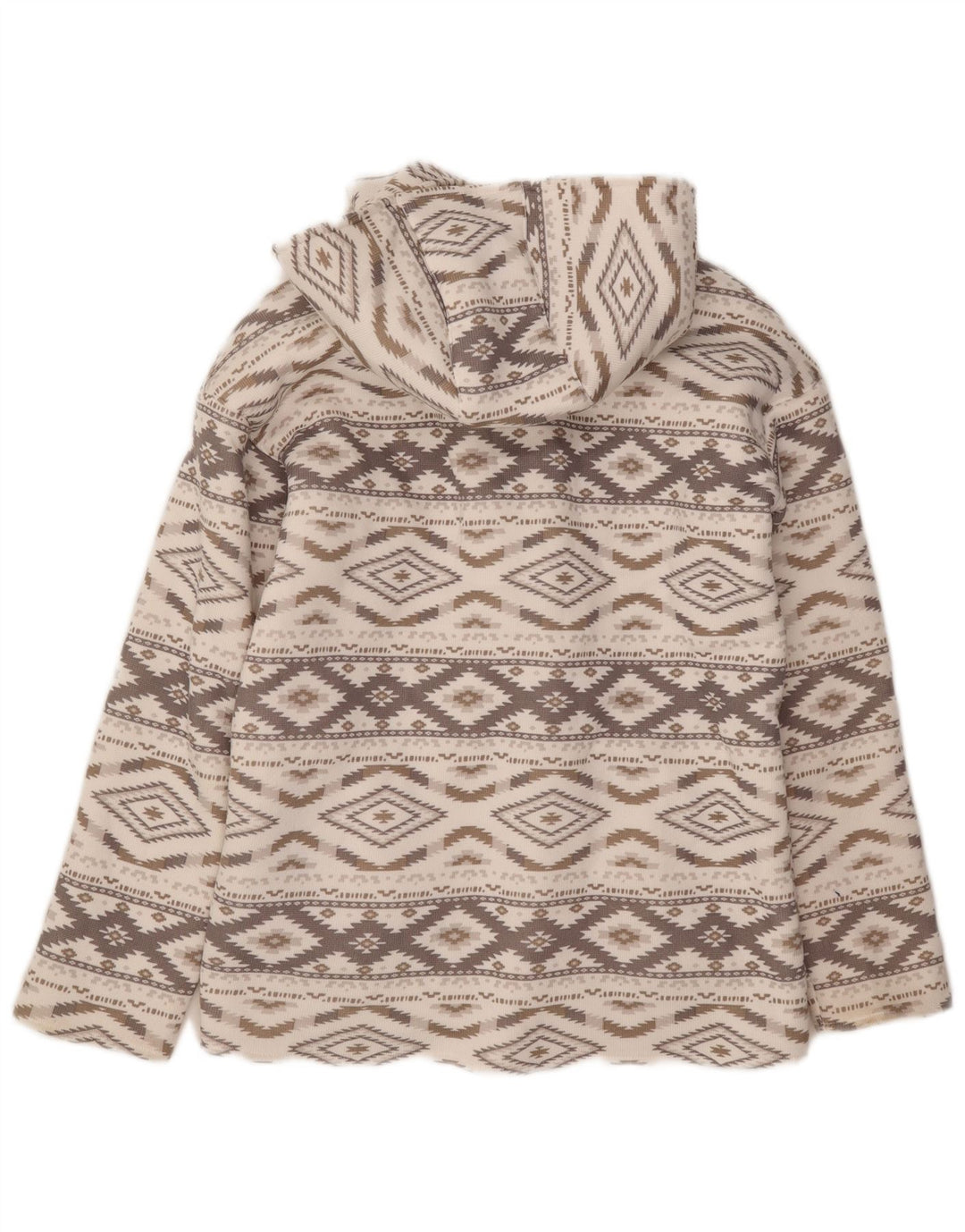 Hurley Damen Übergroße Dufflejacke UK 6 XS Grau Argyle/Diamond Aztec