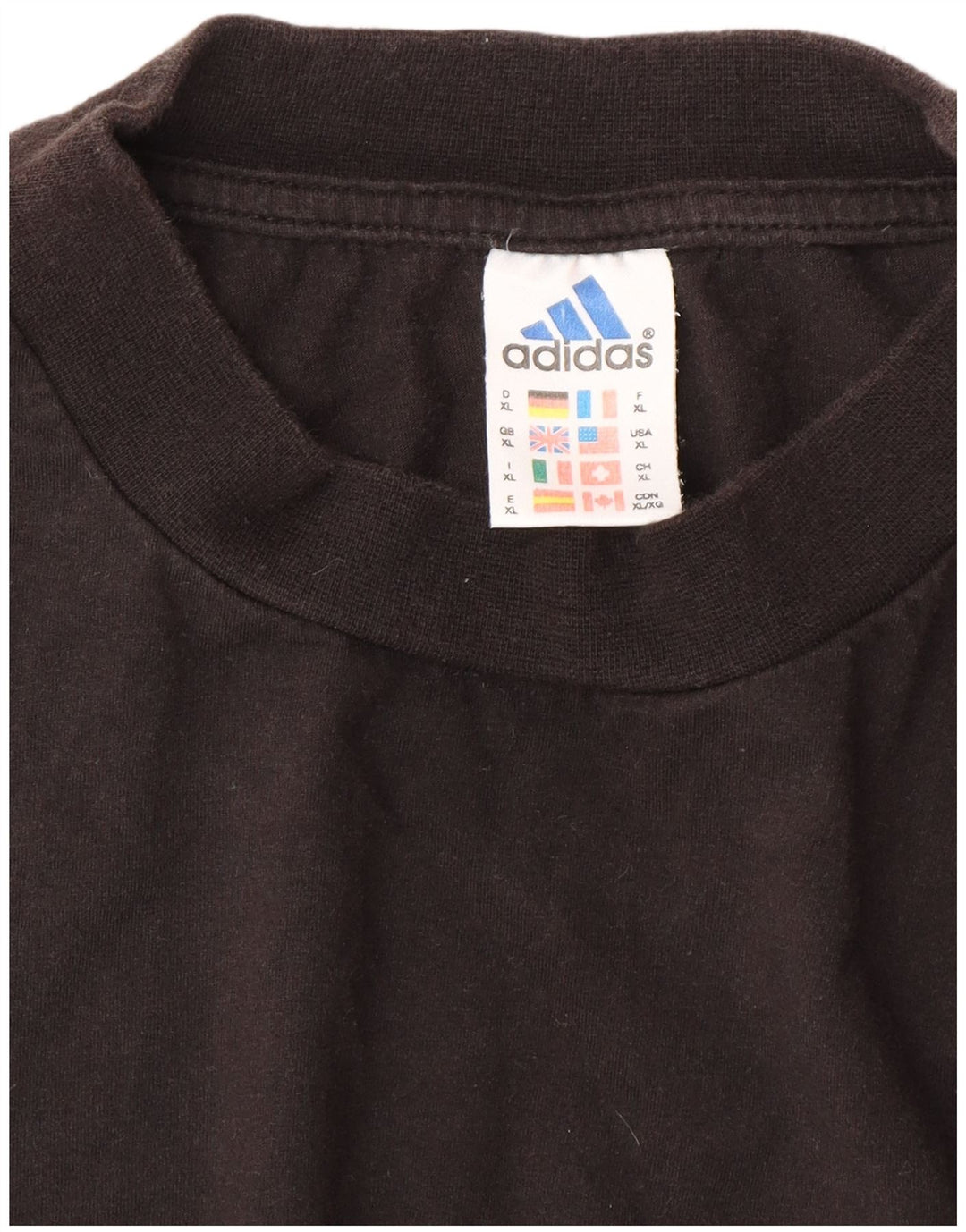 Adidas Herren T-Shirt Top XL Schwarz Baumwolle