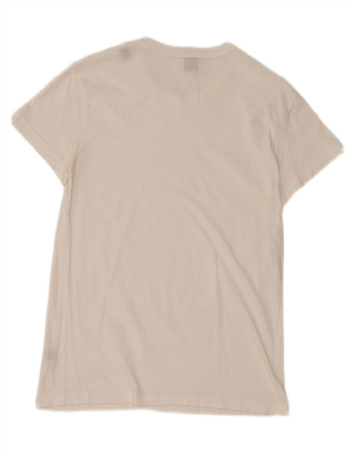 Gianfranco Ferre Herren-T-Shirt mit Grafik, mittelweiße Baumwolle